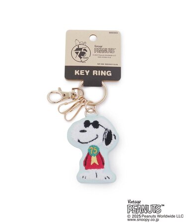 【ワンズテラスオリジナル】SNOOPY サガラ刺繍キーリング