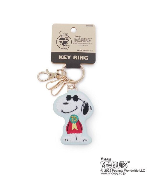 【ワンズテラスオリジナル】SNOOPY サガラ刺繍キーリング