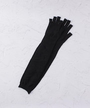 【ひんやり】絹屋 内側シルク指切りアームカバー ロング