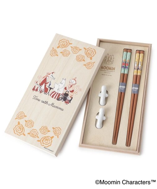 ◆MOOMIN 木箱入ペア箸セット