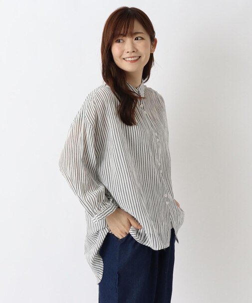 コットンワッシャーブラウス