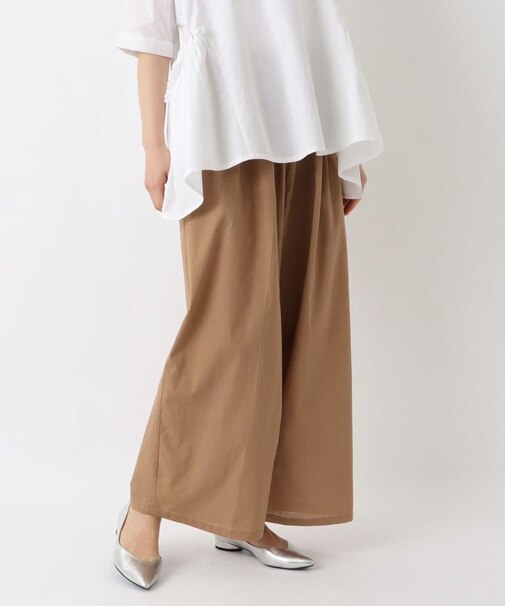 コットン スラブワイドパンツ