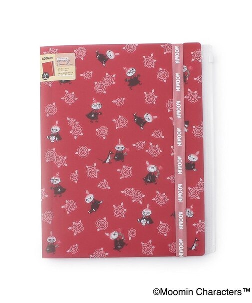◆MOOMIN バンド付きクリアファイル5P+ファスナーポケット 25SS