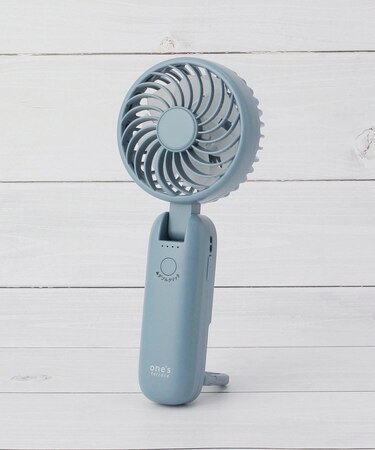 【ハンディ/卓上/首掛け/ワンズテラスオリジナル】大風量ダブルファン