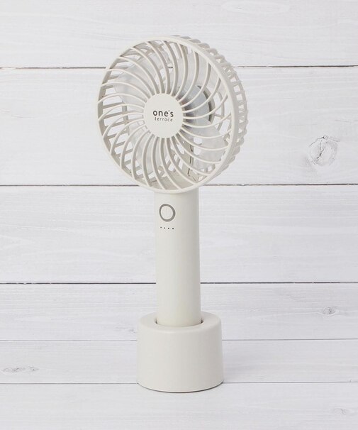 【リンネル7月号掲載/卓上/ハンディ/ワンズテラスオリジナル】2WAYハンディファン