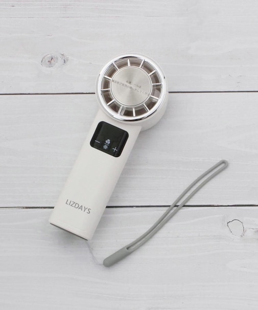 【ハンディ/多段階/ひんやり】LIZDAYS 199段階冷却プレート付ファン