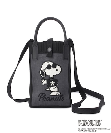 SNOOPY ニットショルダーバッグ