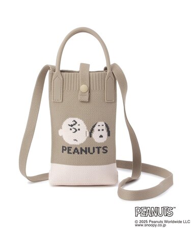 SNOOPY ニットショルダーバッグ