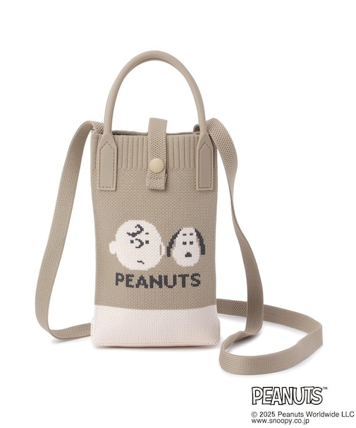 SNOOPY ニットショルダーバッグ