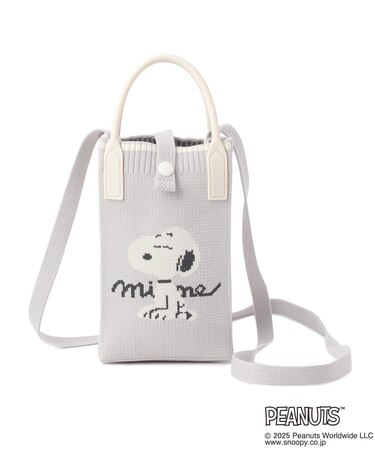 SNOOPY ニットショルダーバッグ