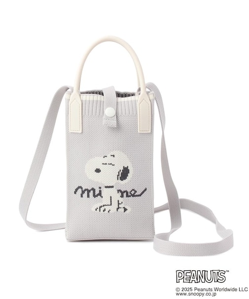 SNOOPY ニットショルダーバッグ
