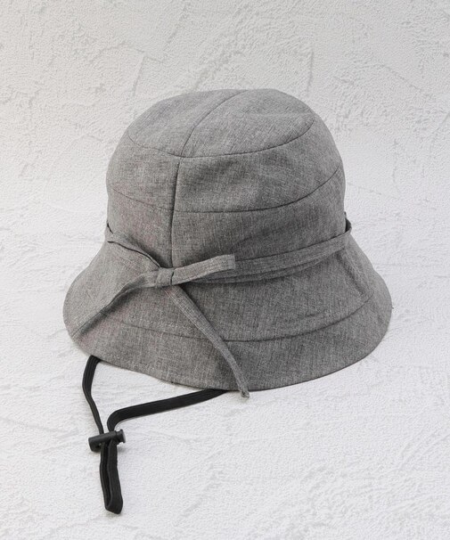 ◆【ひんやり/UV】遮光ストラップ付き ハット