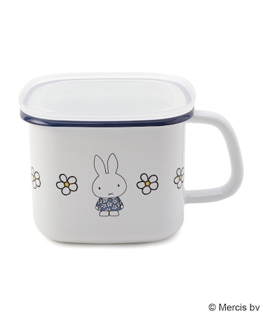 【数量限定】Dick Bruna miffy 角型みそポット ブルーフラワー