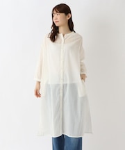 コットンボイル ギャザーワンピース