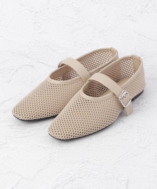 メッシュ パンプス