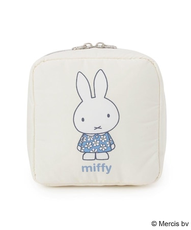 Dick Bruna miffy たっぷりポーチ ブルードレス