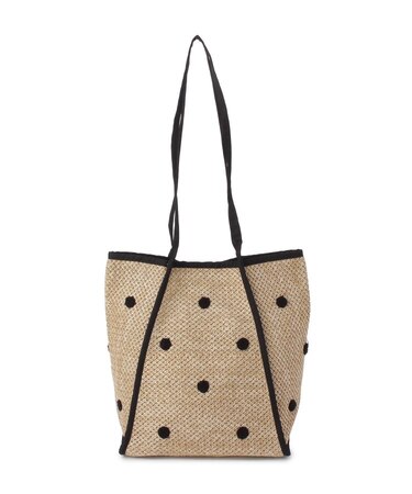 【リンネル7月号掲載】ペーパー風ドット柄パイピングバッグ