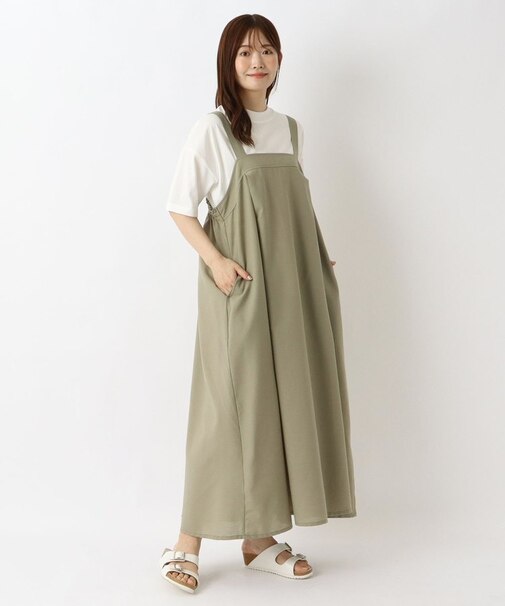 【リンネル7月号掲載】麻混ベアワンピース