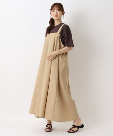 【リンネル7月号掲載】麻混ベアワンピース