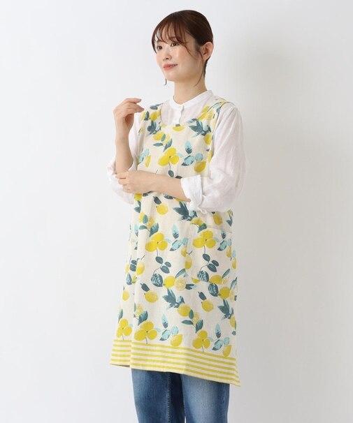 レモンボーダー タブリエエプロン