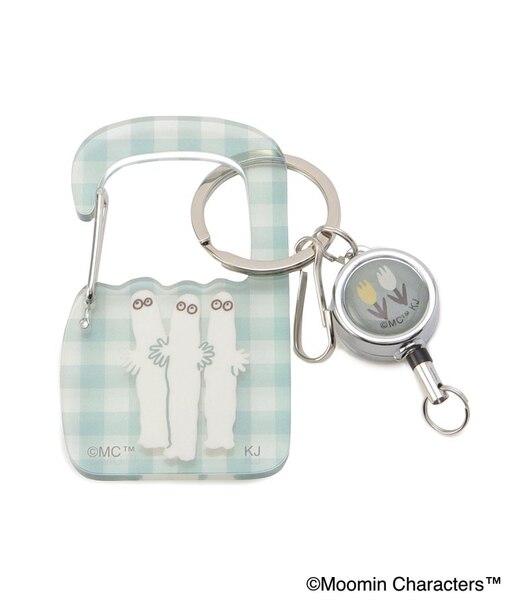 MOOMIN リール付アクリルカラビナ