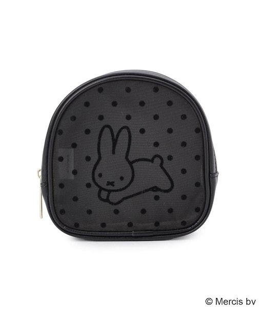Dick Bruna miffy フロッキードットラウンドポーチウサギ
