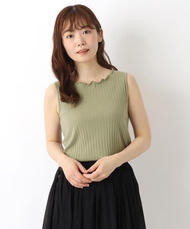 ◆ワイドリブメロウタンクトップ