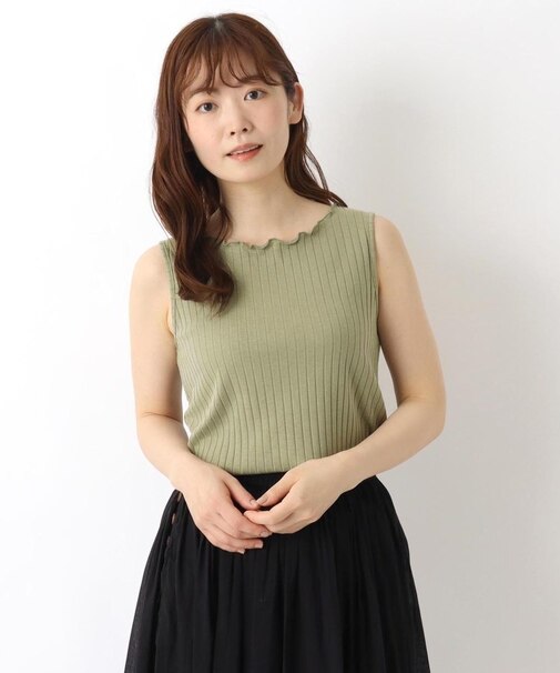 ◆ワイドリブメロウタンクトップ