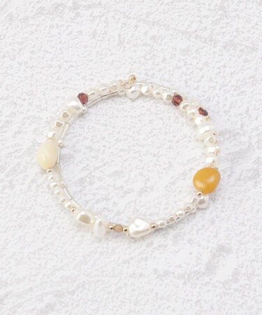 ブレスレット パール調ストーン