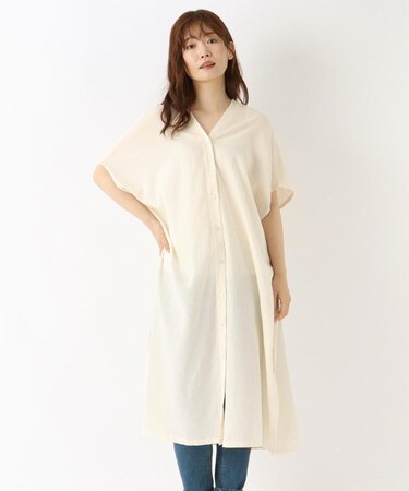 ◆Vネック羽織ワンピース