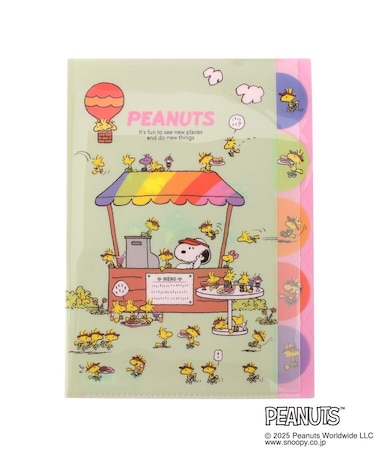 ◆SNOOPY ダイカットクリアファイル5P WOODSTOCK&SNOOPY 2