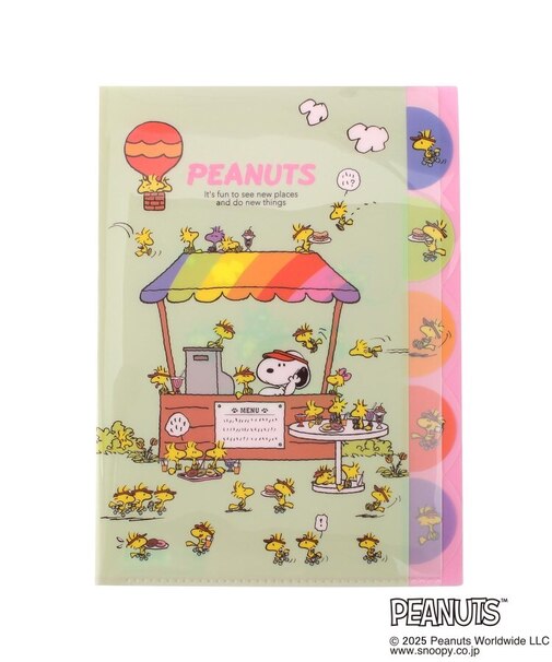 ◆SNOOPY ダイカットクリアファイル5P WOODSTOCK&SNOOPY 2