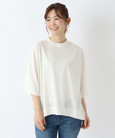 接触冷感 オーバーサイズプルオーバー