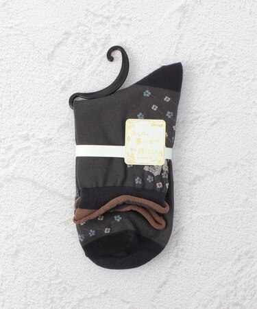 ◆あなたに優しい 逆スパ 花鳥 クォーターソックス