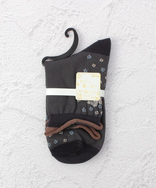 ◆あなたに優しい 逆スパ 花鳥 クォーターソックス