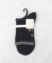 ◆あなたに優しい メッシュ花 クォーターソックス