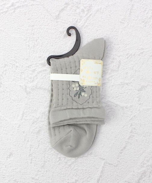 ◆あなたに優しい メッシュスズラン クォーターソックス