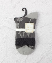 ◆あなたに優しい 逆スパ リーフ クォーターソックス