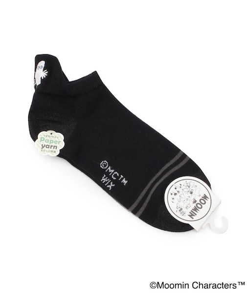 ◆MOOMIN アンクルソックス 紙糸ニョロニョロ刺繍