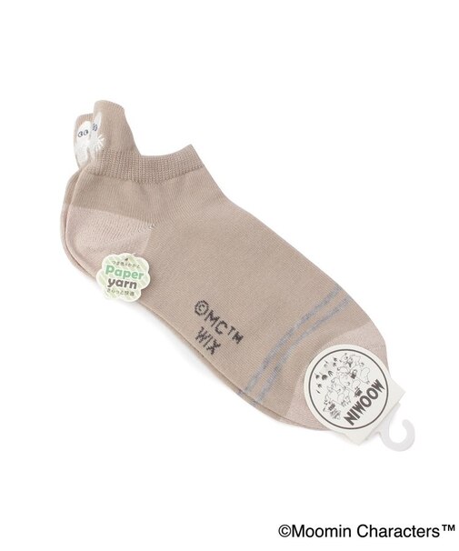 ◆MOOMIN アンクルソックス 紙糸ニョロニョロ刺繍