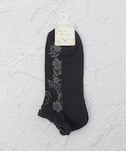 ◆あなたに優しい メッシュ花レース アンクルソックス