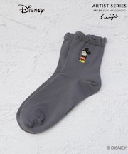 ◆【ワンズテラス限定】ディズニー 全身刺繍クォーターソックス 松本セイジ