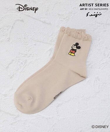 ◆【ワンズテラス限定】ディズニー 全身刺繍クォーターソックス 松本セイジ