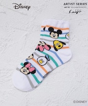 ◆【ワンズテラス限定】ディズニー 総柄クォーターソックス 松本セイジ