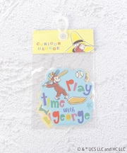 ◆おさるのジョージ ダイカットステッカー 3P ボウシ