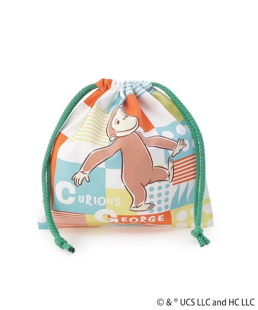 ◆【ワンズテラス限定】おさるのジョージ コットン巾着