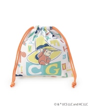 ◆【ワンズテラス限定】おさるのジョージ コットン巾着