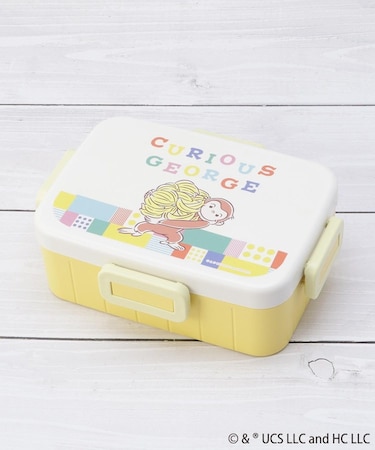 おさるのジョージ 4点ロックランチボックス ブロック 650ml