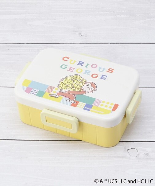 おさるのジョージ 4点ロックランチボックス ブロック 650ml