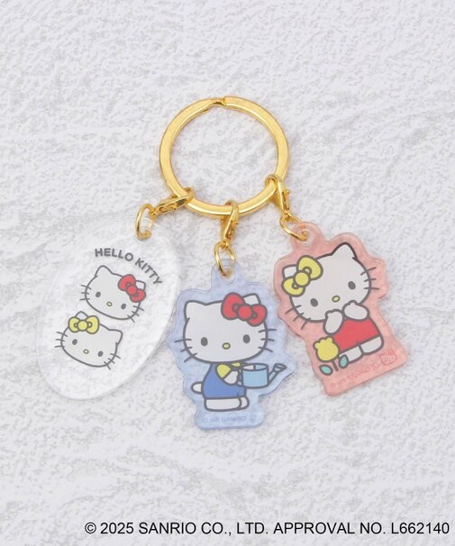 ◆サンリオキャラクターズ 3連アクリルキーホルダー ハローキティ